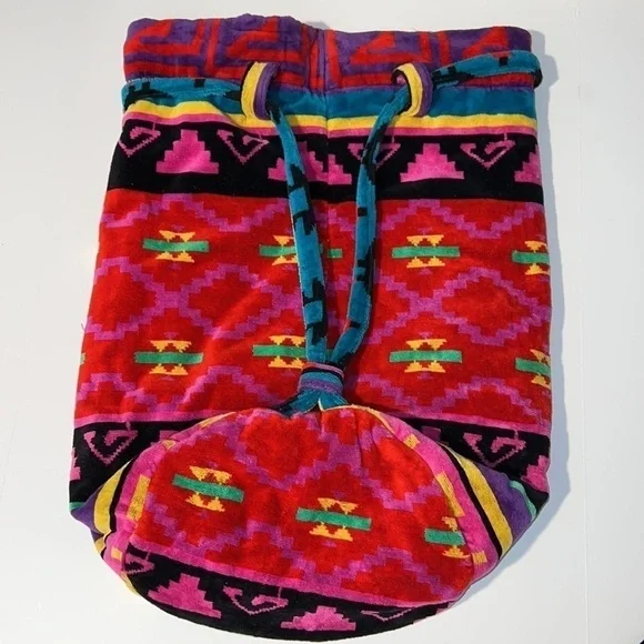 Hammacher Schlemmer Color X-Large Towel Tote Back Pack Beach Bonfire Vacation - Picture 7 of 13